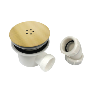 90mm Fast Flow Waste Brushed Brass